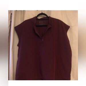 FIGS  FIGS Burgundy Bonsai Rafaela W/ Zamora Joggers  XL TOP / XLT joggers .